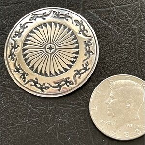 Sterling Silver Aztecs style brooch